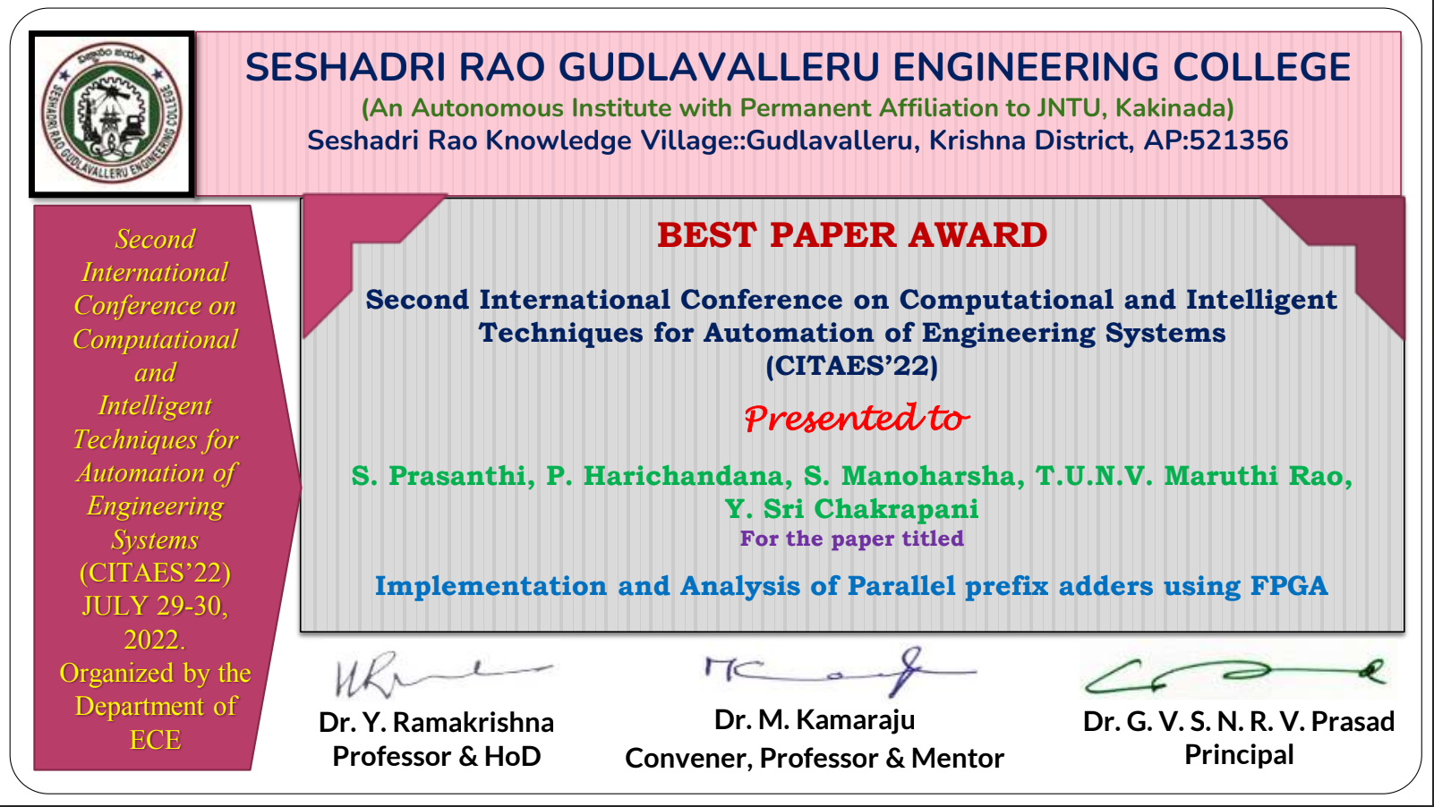 Research Participation Certificate